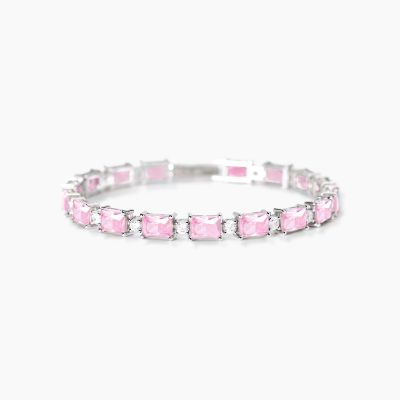 Mabina Bracciale Argento Cristalli Rosa