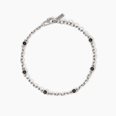 Mabina Bracciale Forzatina Argento e Zirconi City Square