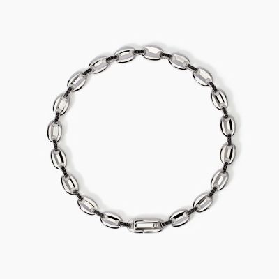 Mabina Bracciale Argento Maglia Marina e Zirconi Oceano