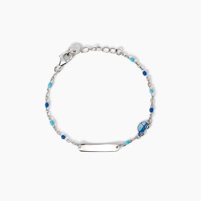 Mabina Bracciale Argento Targa e Macchina Car-Tag