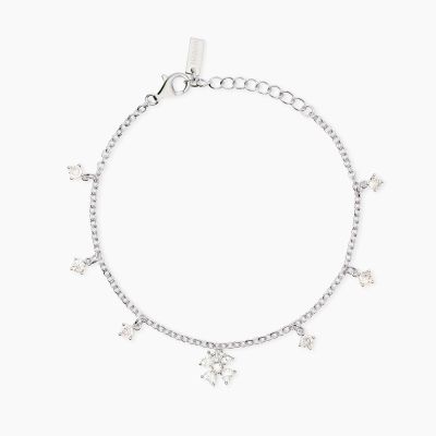 Mabina Bracciale Argento Quadrifoglio e Cristalli Cercami