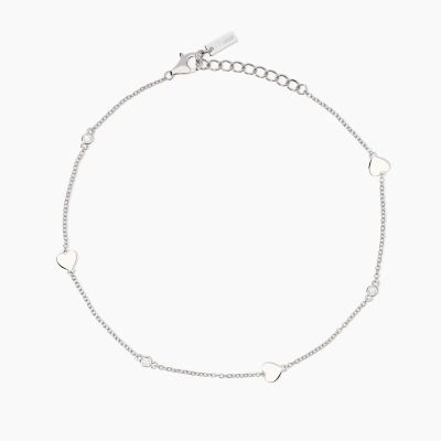 Mabina Cavigliera Argento con Cuori Long Beach