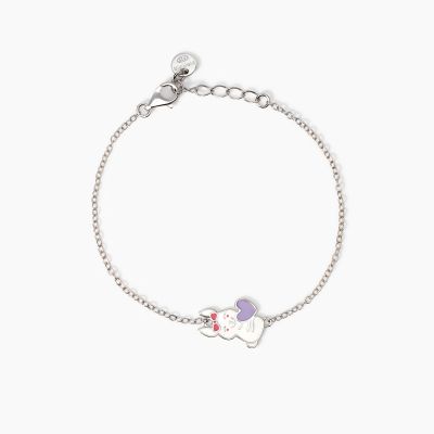 Mabina Set 2 Bracciali Argento coniglietto Best Friends