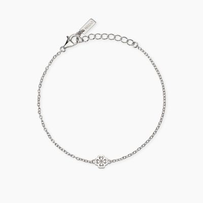Mabina Bracciale Argento Quadrifoglio Diamanti Lab Grown