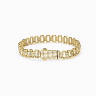 Mabina Bracciale Argento Dorato e Zirconi