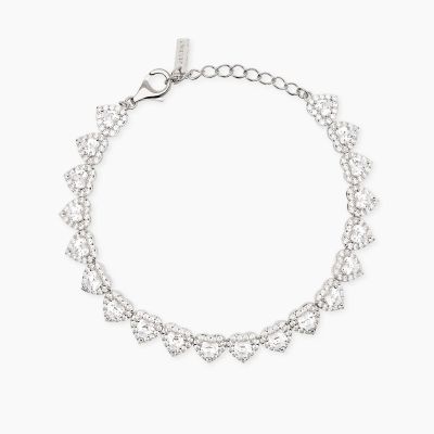 Mabina Bracciale Argento Cuori e Zirconi Bianchi