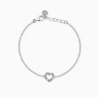 Mabina Bracciale Argento Cuore Tormalina e Zirconi