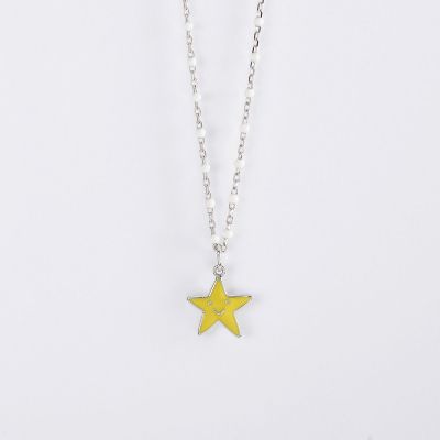 Mabina Collana Kids Argento Stella Gialla