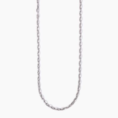 Mabina Collana Uomo Argento Maglia Traversino