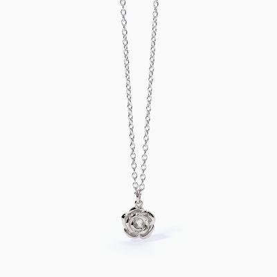 Mabina Collana Donna Argento Rosa con Zircone 