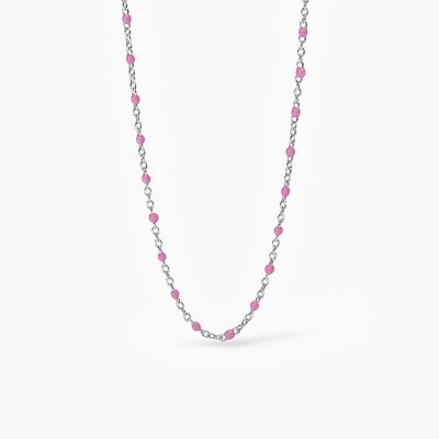 Mabina Collana Argento Smalti Rosa