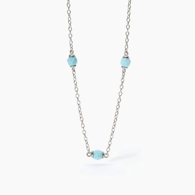 Mabina Collana Junior Argento con Turchese