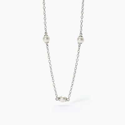 Mabina Collana Junior Argento con Perle