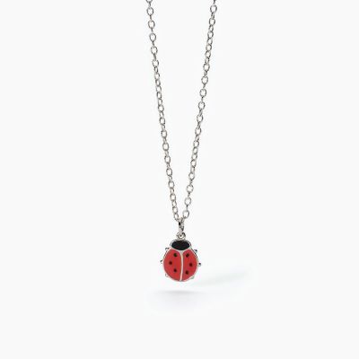 Mabina Collana Junior Argento con Coccinella