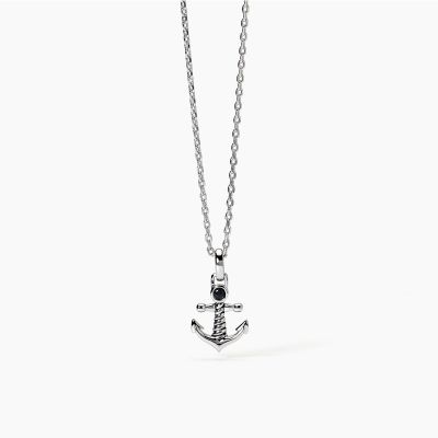 Mabina Collana Argento con Ancora e Zirconi