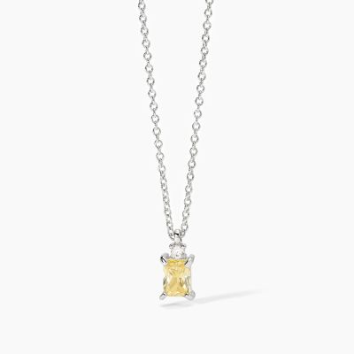 Mabina Collana Argento Zircone Lemon