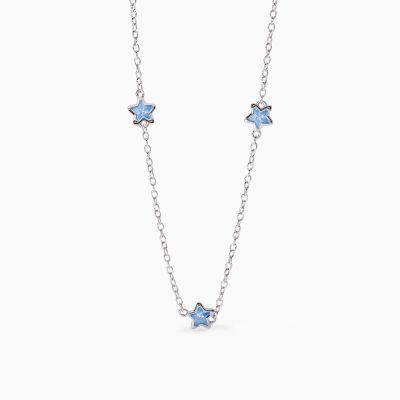Mabina Collana Kids Argento Stelle Azzurre