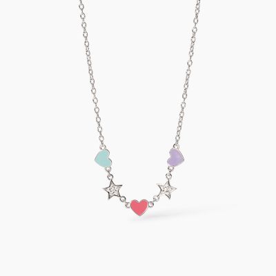 Mabina Collana Argento Cuori e Stelle Cuor Di Stelle
