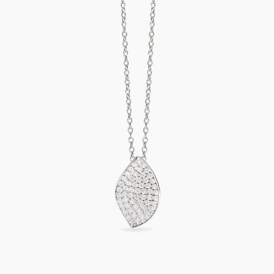 Mabina Collana Argento Pendente Zirconato