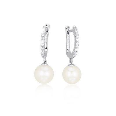 Mabina Orecchini Donna Argento Perla 8.5-9 mm