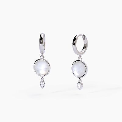 Mabina Cerchio Argento Rodiato e Madreperla