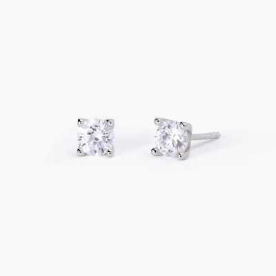 Mabina Orecchini Lobo Argento Punto Luce 5.5 mm