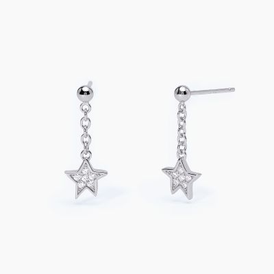 Mabina Orecchini Argento Stella Zirconata