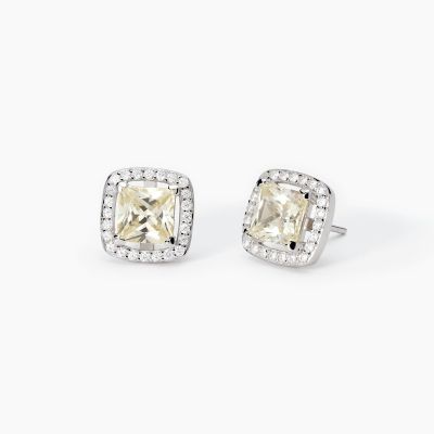 Mabina Orecchini Argento Zircone Lemon