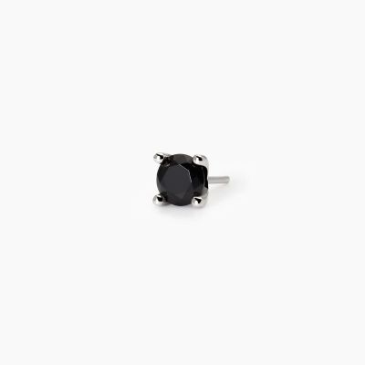 Mabina Mono Orecchino Argento Zircone Nero