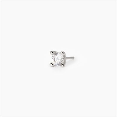Mabina Mono Orecchino Argento Zircone Bianco