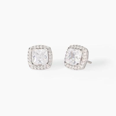 Mabina Orecchini Argento Zirconi Bianchi Cool or Rétro