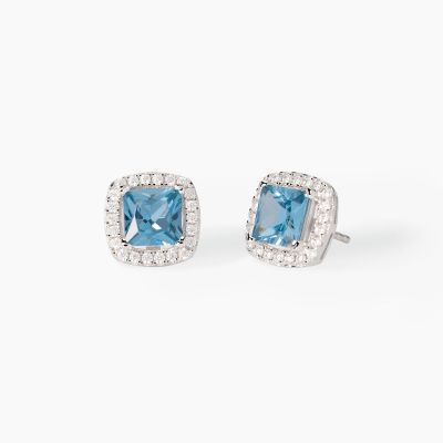 Mabina Orecchini Argento Acquamarina Cool or Rétro