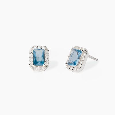 Mabina Orecchini Argento Acquamarina Cool or Rétro