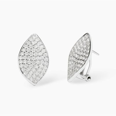 Mabina Orecchini Argento Zirconi Bianchi