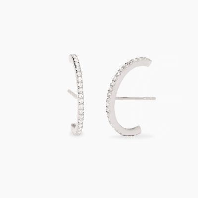 Mabina Orecchini Argento con Zirconi Bianchi