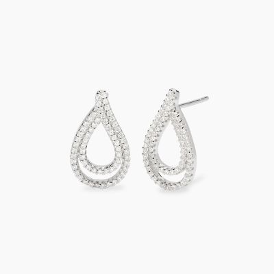 Mabina Orecchini Argento Goccia di Zirconi