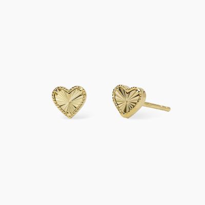Mabina Orecchini Argento Gold con Cuore