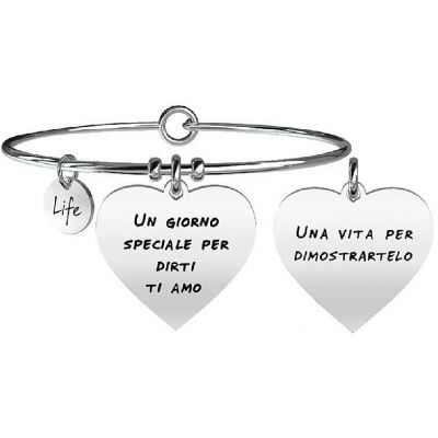 Kidult Bracciale Donna Acciaio Cuore Linea Love