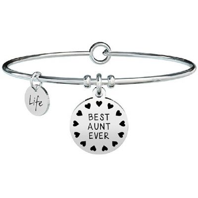 Kidult Bracciale Donna Acciaio Best Aunt Ever  Linea Family