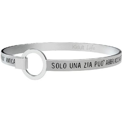 Kidult Bracciale Donna Acciaio Solo Una Zia Linea Family