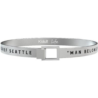 Kidult Bracciale Uomo Acciaio Linea Nature