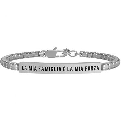 Kidult Bracciale Uomo Acciaio Piastra Linea Family