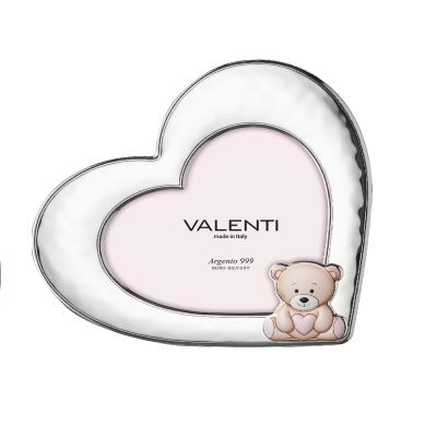 Valenti Cornice Cuore Argento e Legno 13X18