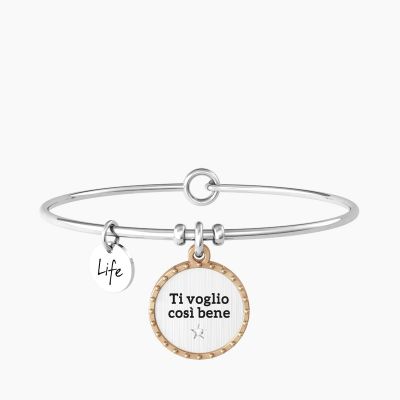 Kidult Bracciale Acciaio "Ti Voglio Bene" Love