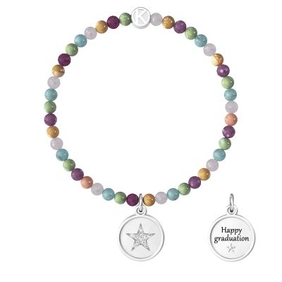 Kidult Bracciale Elastico Pietre Multicolor "Special.." Special Moments