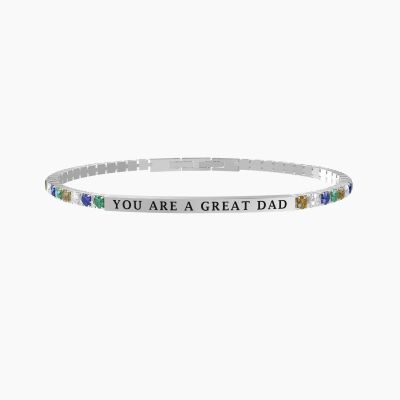 Kidult Bracciale Acciaio "You are a great Dad" Family