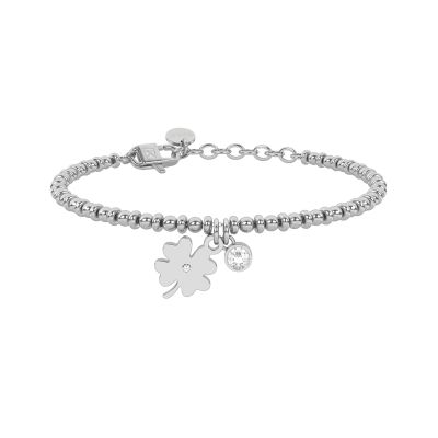 Kidult Bracciale Acciaio Quadrifoglio Symbols