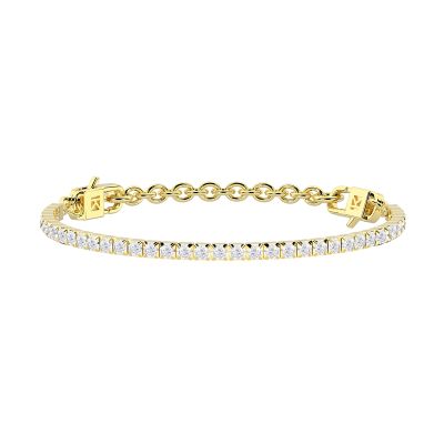 Kidult Tennis Acciaio Gold Cristalli Bianchi Milleluci By You
