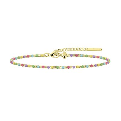 Kidult Cavigliera Acciaio Gold e Smalto Multicolor By You