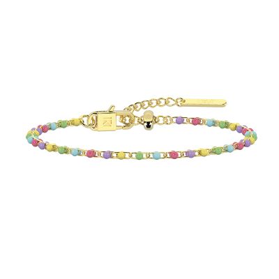 Kidult Bracciale Acciaio Gold e Smalto Multicolor By You